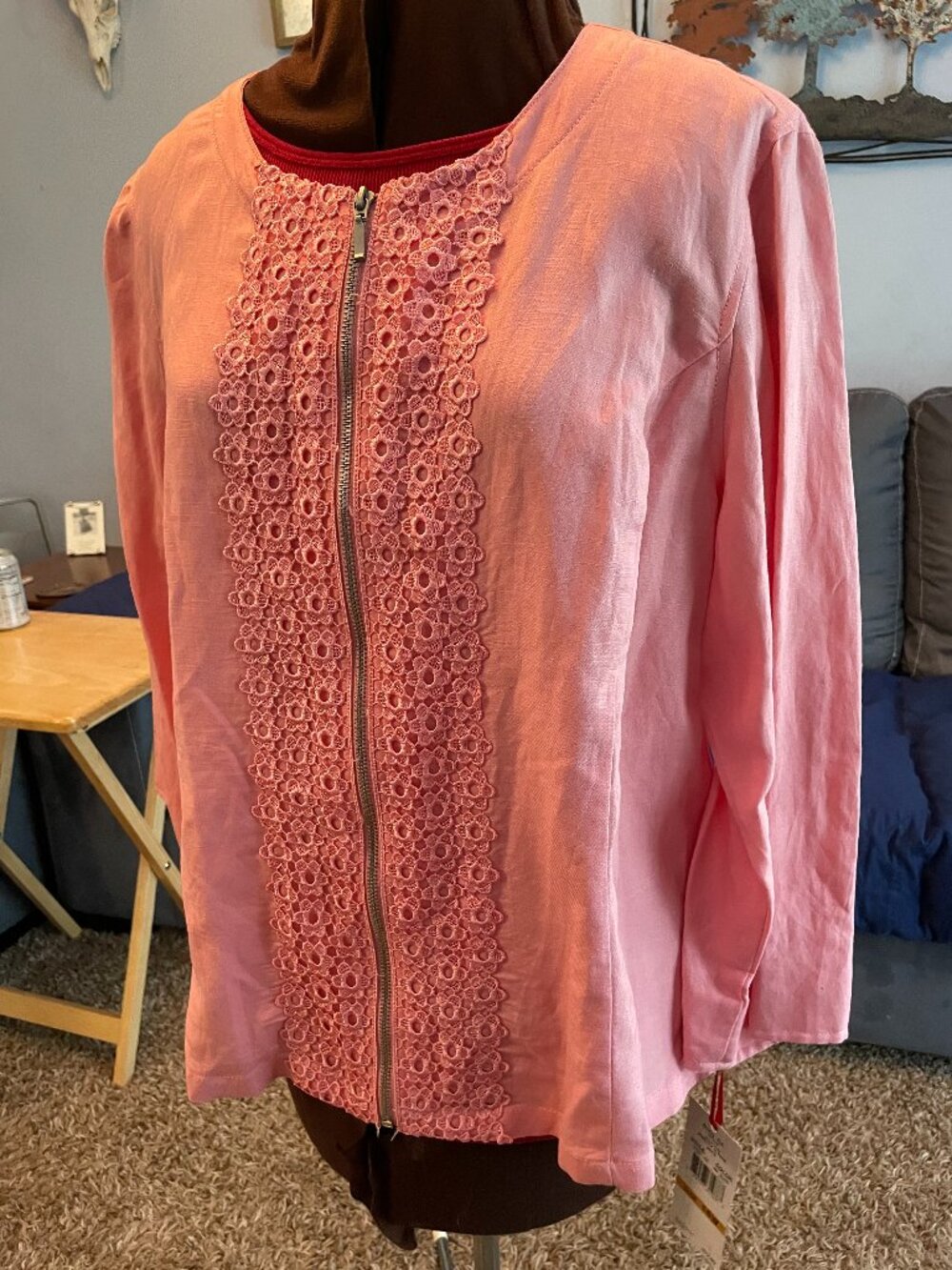 NWT Ruby Rd women's zip up top